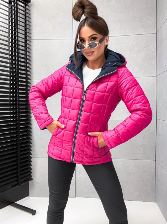 Wiosenna przejsciowa kurtka damska dwustronna