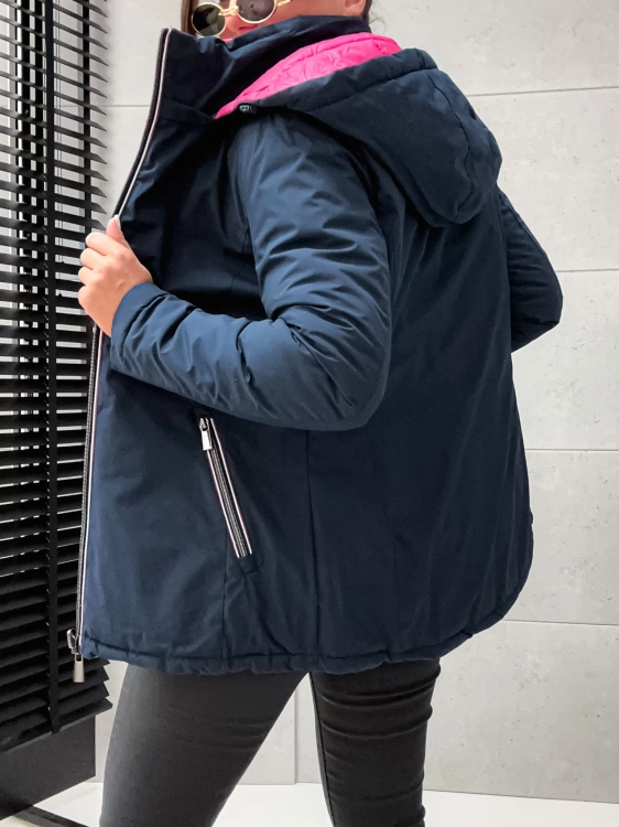 Wiosenna przejsciowa kurtka damska dwustronna