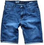 Meskie krotkie spodenki jeansowe szorty BH09 - niebiskie 