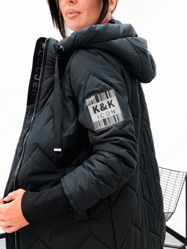 Bawełniany sciagacz 12cm czarna kurtka Happy House