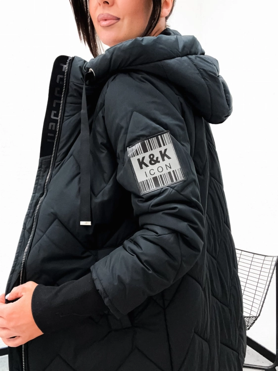 Bawełniany sciagacz 12cm czarna kurtka Happy House