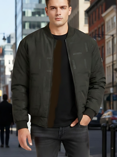 Kurtka meska wiosenna przejsciowa bomberka zapinana na suwak