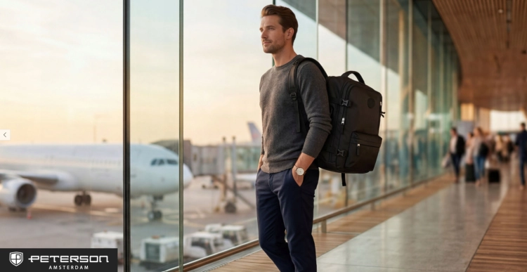 Kabinowy plecak podróżny RYANAIR/WIZZAIR 40x30x20 czarny