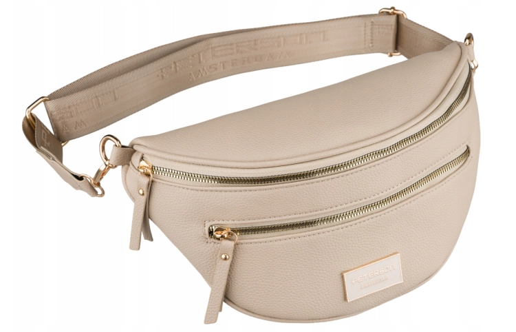 S2 damska saszetka elegancka crossbody ecru