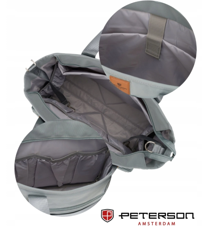 T2 damska torba do wózka mommy bag spacerowa szara