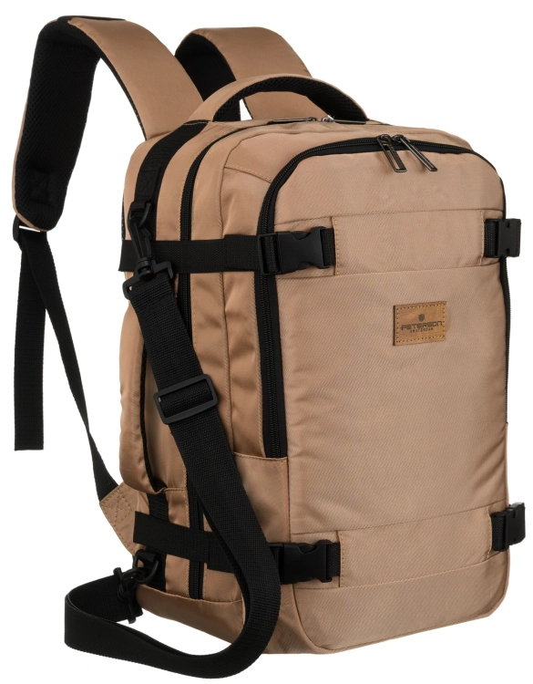P18 kabinowy plecak 40x20x25 bagaż podręczny beżowy