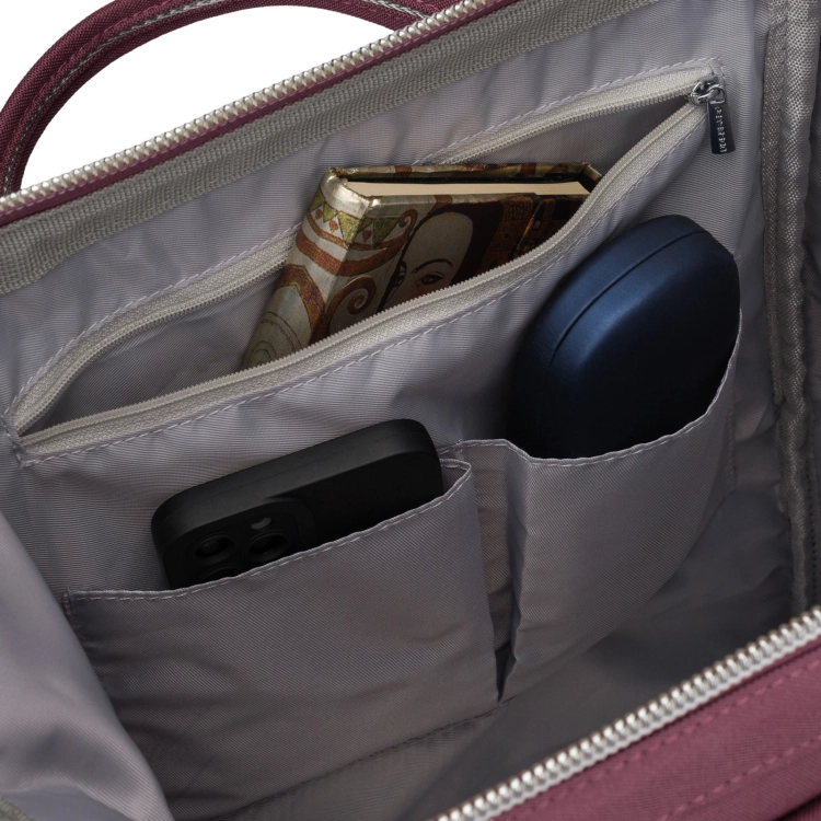 P22 damski plecak na laptopa z portem USB fioletowy