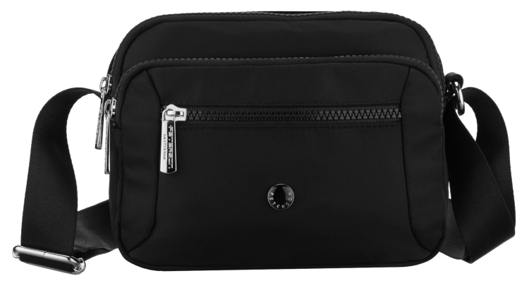T7 damska torebka sportowa pojemna crossbody czarna