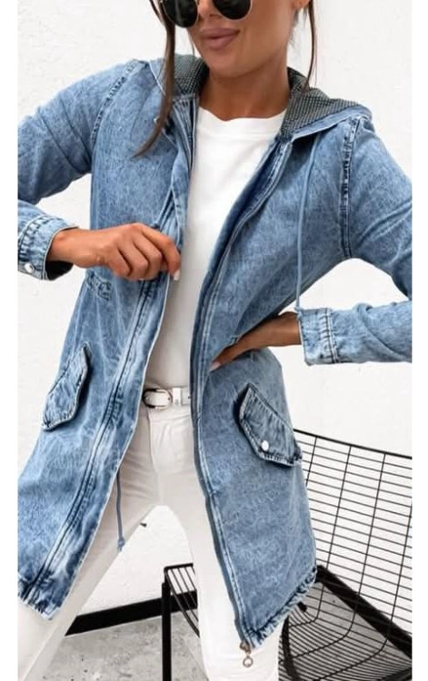 Kurtka damska jeans jeansowa katana