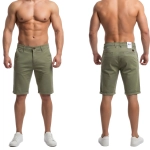 KRÓTKIE SPODENKI MĘSKIE SZORTY KLASYCZNE CASUAL 039 - ZIELONE